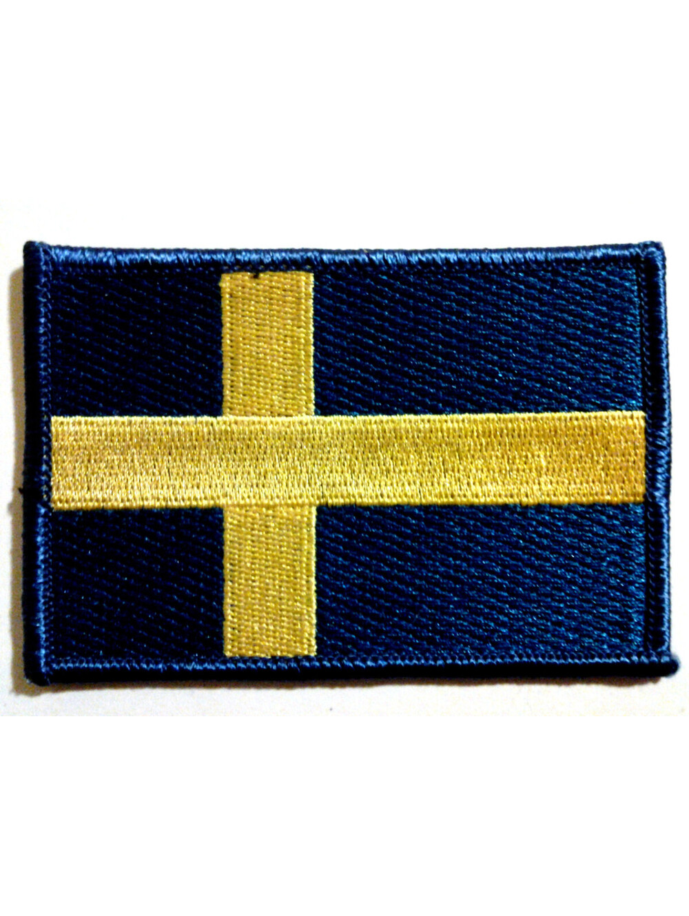 SWEDISH FLAG PATCH EMBROIDERED IRON ON SWEDEN SVERIGE Scandinavia patriotic